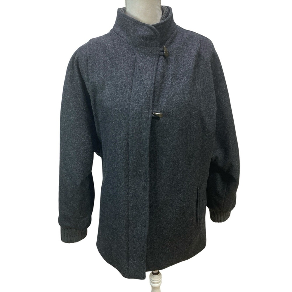 Vintage Herman Kay Wool Coat Size‎ 6 Wool Blend Jacket Coat toggle Button Womans